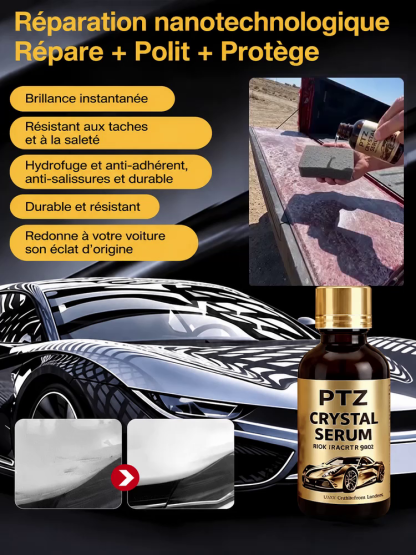 Liquide d'entretien et de brillance pour les rayures sur la carrosserie
