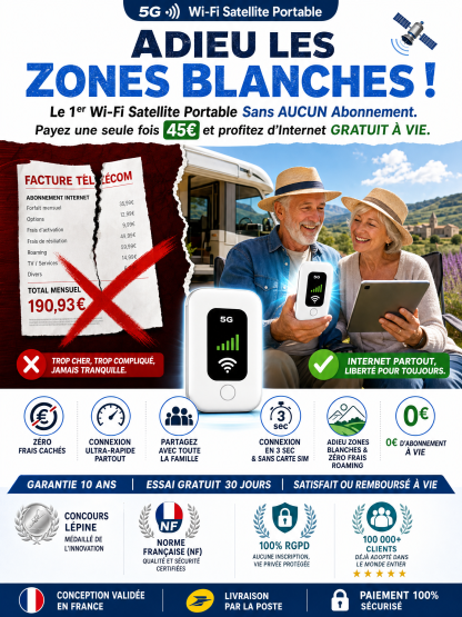 [Connexion directe par satellite ] 0€ d'abonnement, couverture 5G mondiale, débit de 500 Mbps !