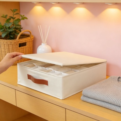 Boîte de rangement placard grande capacité respirante pratique