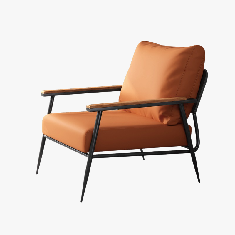 Fauteuil moderne nordique une place, spécial pour chambre à coucher et réception d'affaires