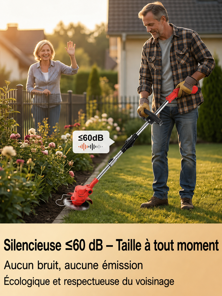 [Autonomie exceptionnelle] Tondeuse électrique pliable