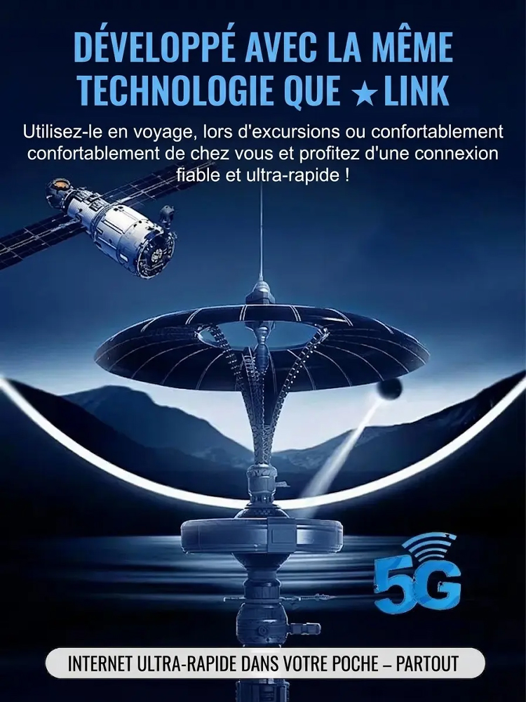 WiFi portable illimité, couverture mondiale, gratuit à vie