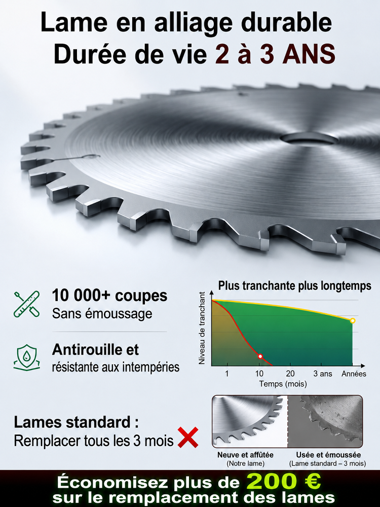 [Autonomie exceptionnelle] Tondeuse électrique pliable