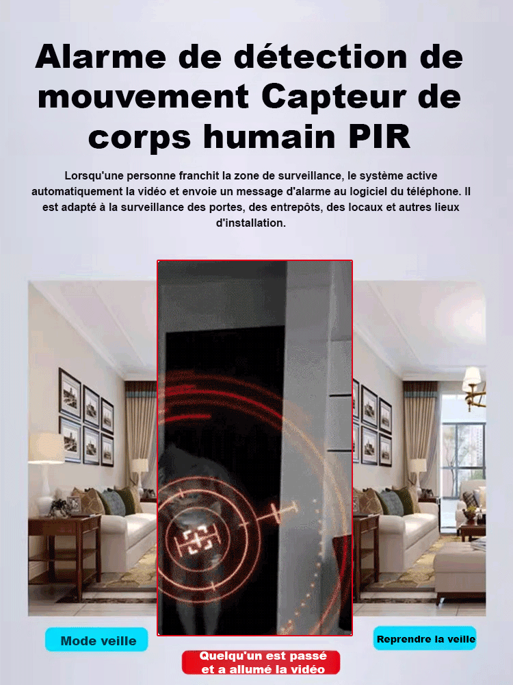 Caméra sans fil à autonomie prolongée