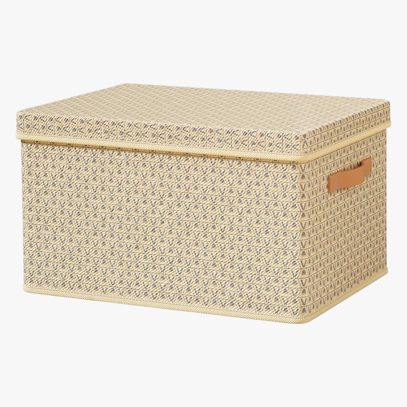 Boîte de rangement pliable avec couvercle pour pantalons et couettes