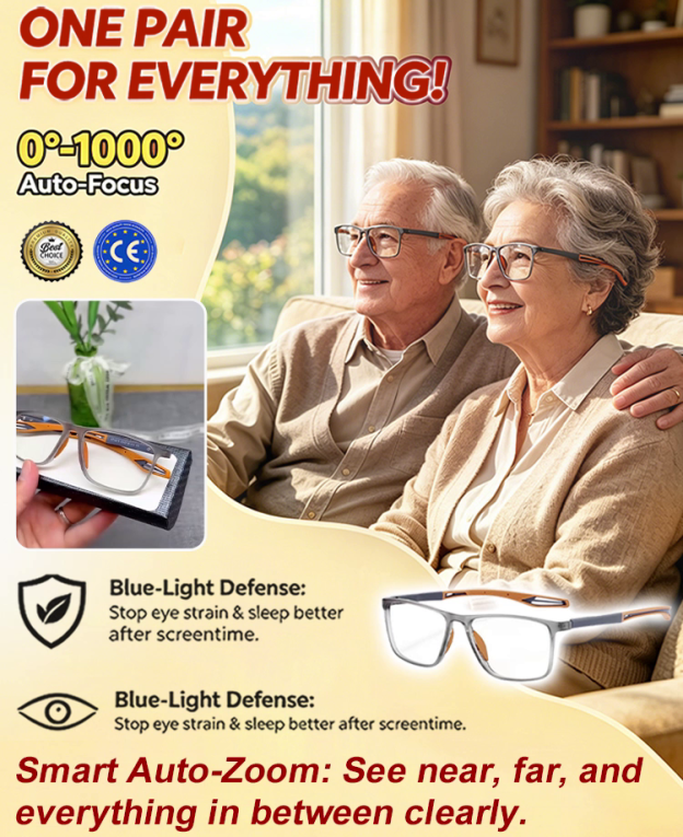 Ultra-light and comfortable anti-blue light presbyopia glasses
