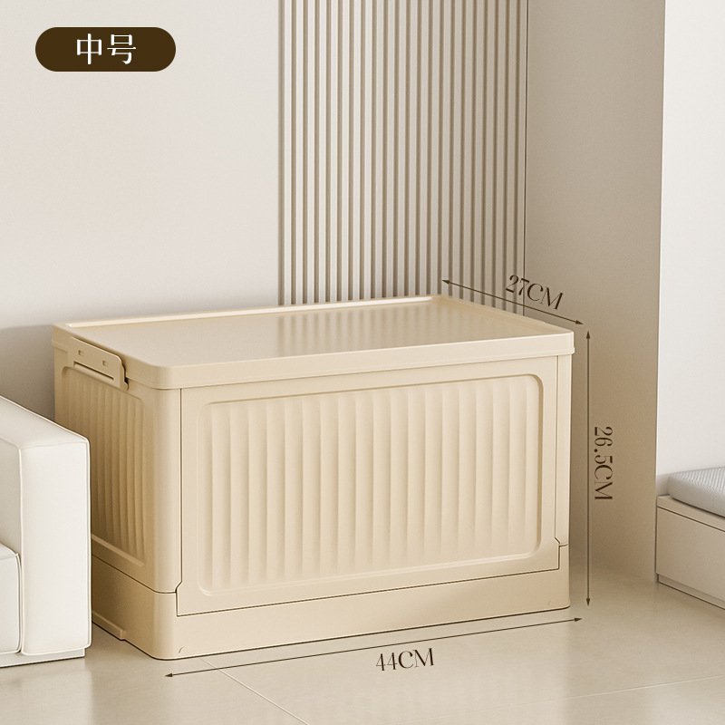 No-Assembly PP Foldable Storage Cabinet, Large Bedroom Organizer Box for Kids