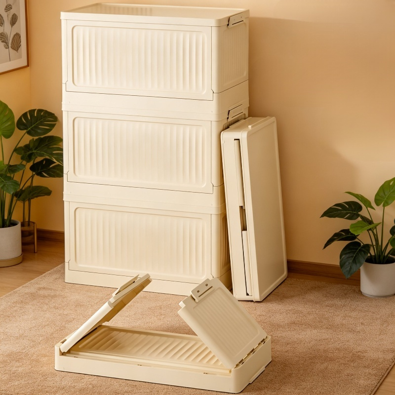 No-Assembly PP Foldable Storage Cabinet in kids' bedroom