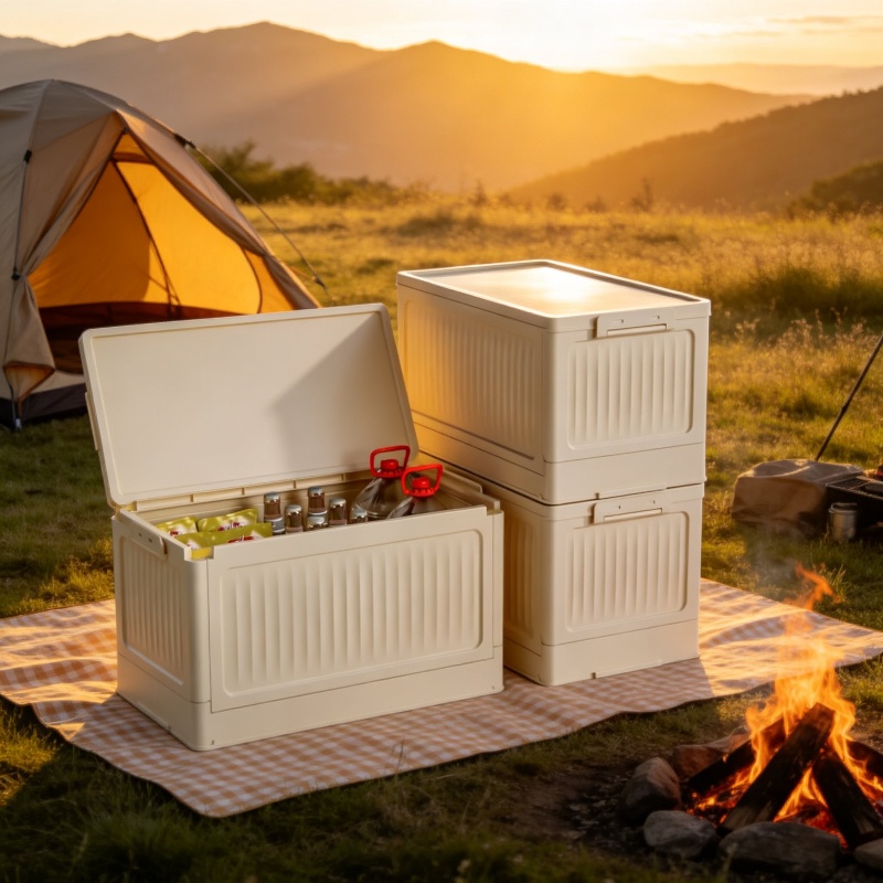 No-Assembly PP Foldable Storage Cabinet, Large Bedroom Organizer Box for Kids