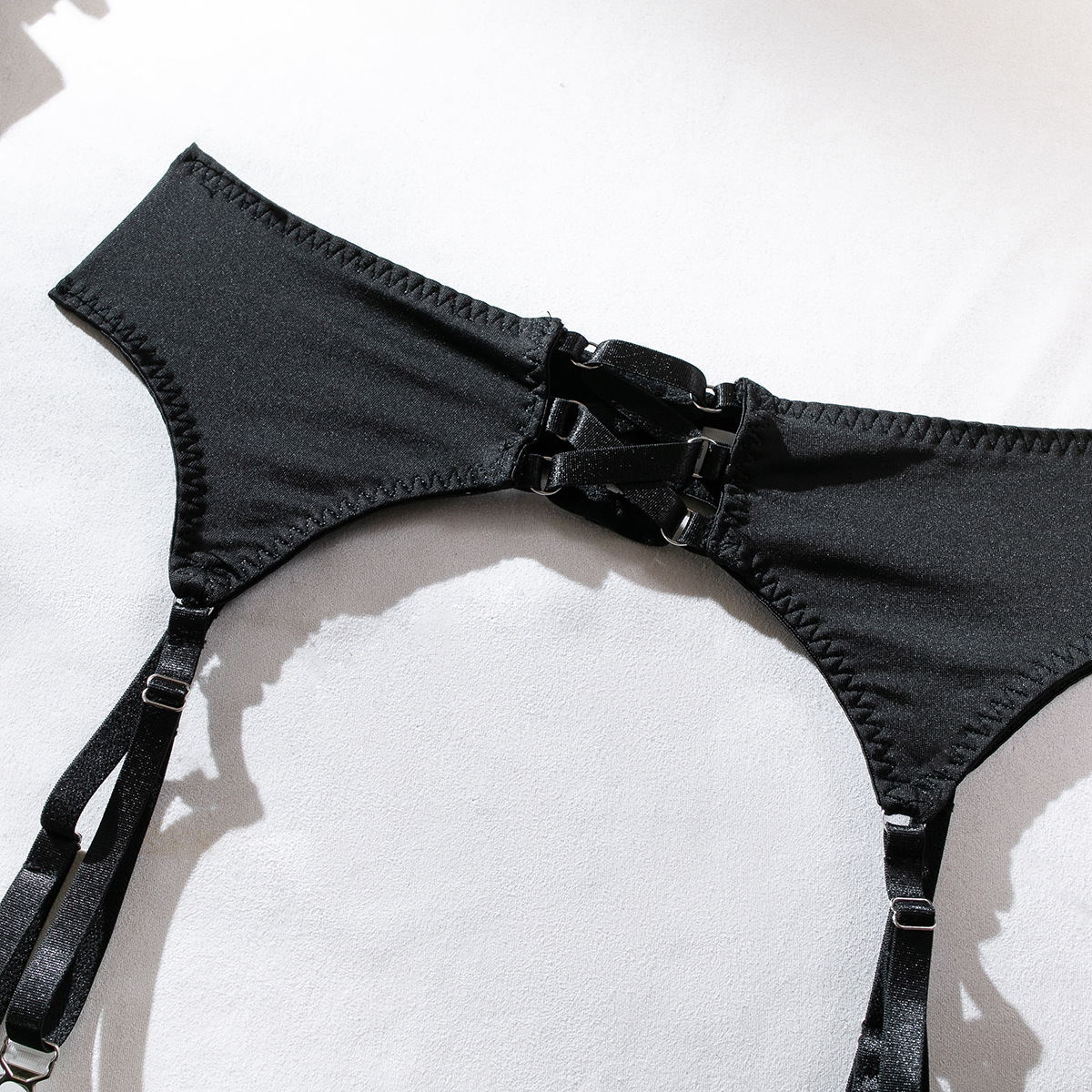 Temptation Garter Hollow Push Up Four Piece Sexy Lingerie Set