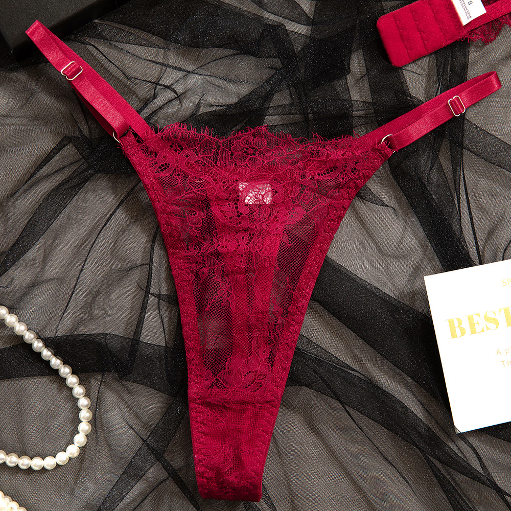 Summer Thin Lace Push-Up Bra Set – Breathable, Sexy, Open Bust Design