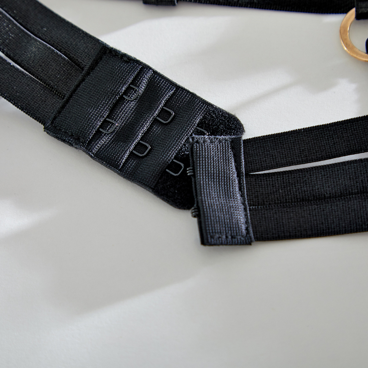 Heavy Craftsmanship 4-Piece Sexy Lingerie Set – Gathered Hollow Mesh Design