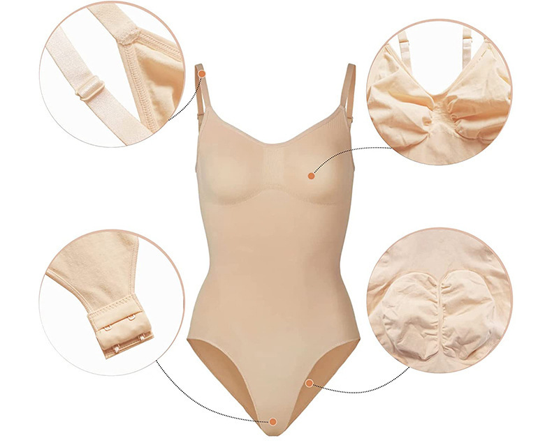 Seamless Tummy Control Suspender Jumpsuit – Triangle Style T-Shaped Tights