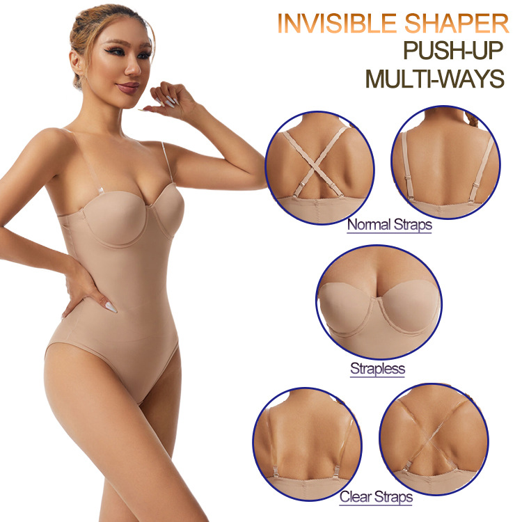 Large Size Body Shaping Jumpsuit, Strapless Dress, Special Corset With Steel Ring Bra, Seamless Abdominal Control Waistband