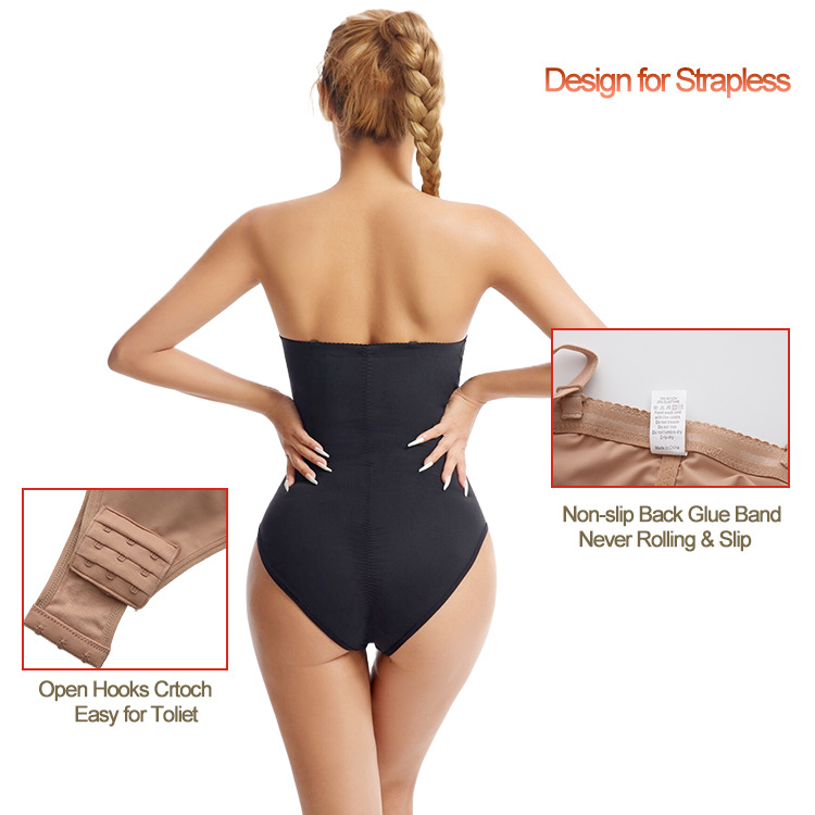 Large Size Body Shaping Jumpsuit, Strapless Dress, Special Corset With Steel Ring Bra, Seamless Abdominal Control Waistband