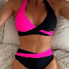 Wild V-Neck One-Piece Swimsuit – Bronzing Lace-Up Bikini