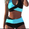 Wild V-Neck One-Piece Swimsuit – Bronzing Lace-Up Bikini