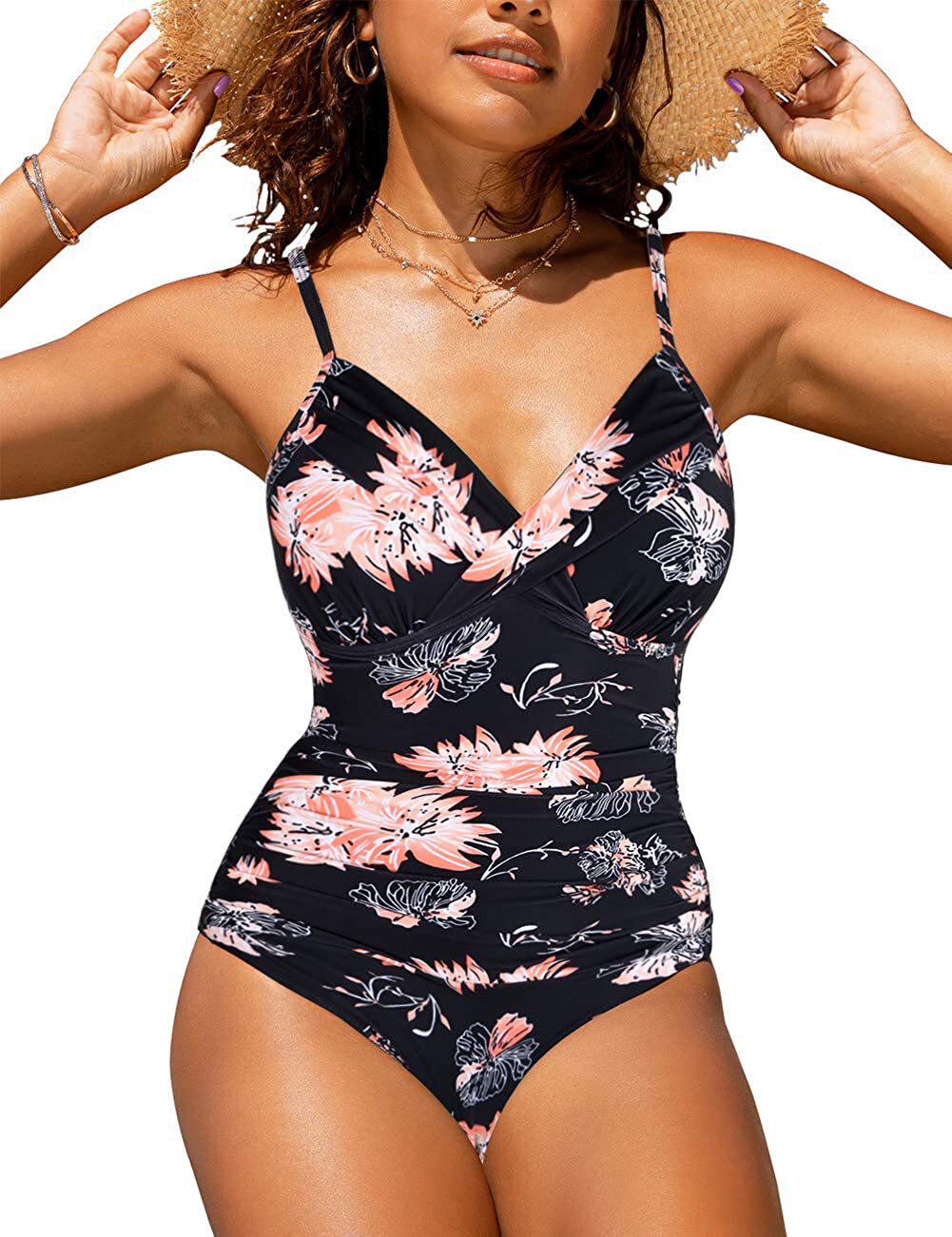 Swimsuit Sexy Plain Tight One-piece Bikini