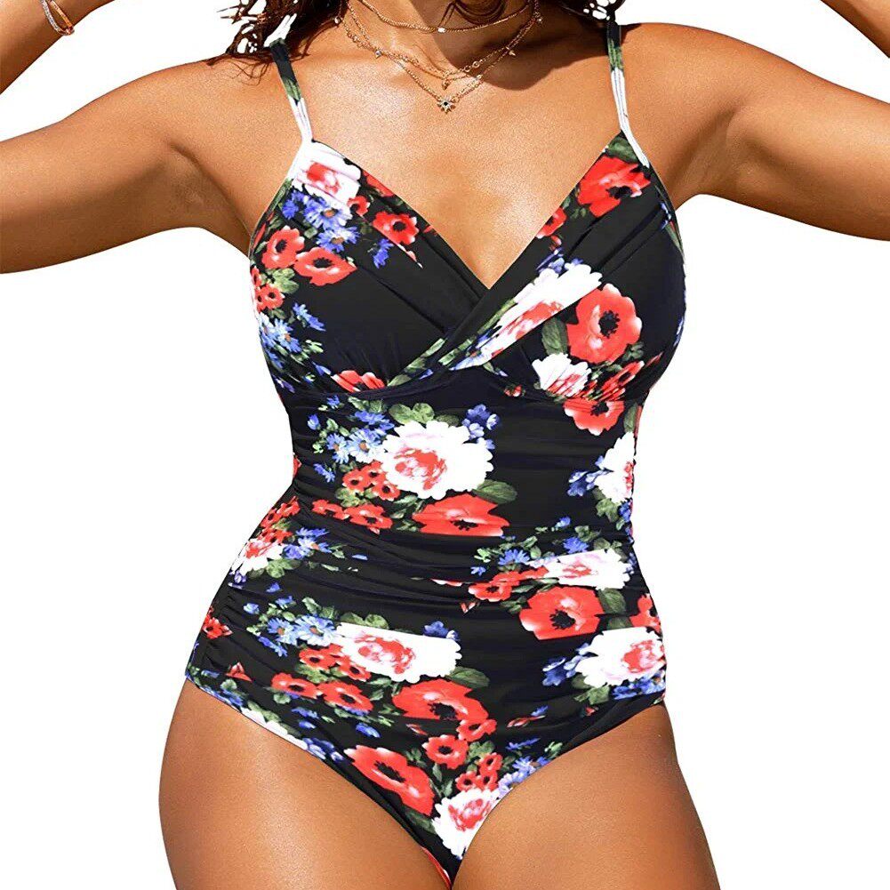 Swimsuit Sexy Plain Tight One-piece Bikini