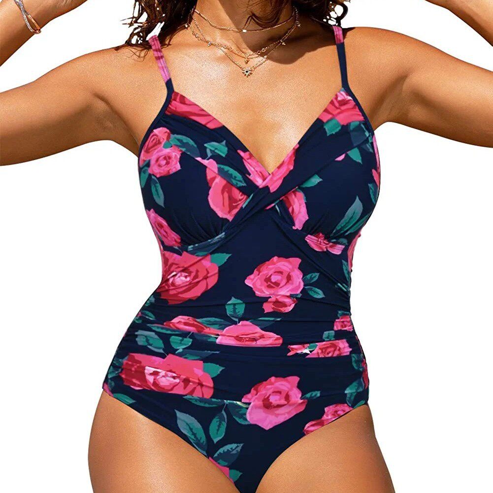 Swimsuit Sexy Plain Tight One-piece Bikini