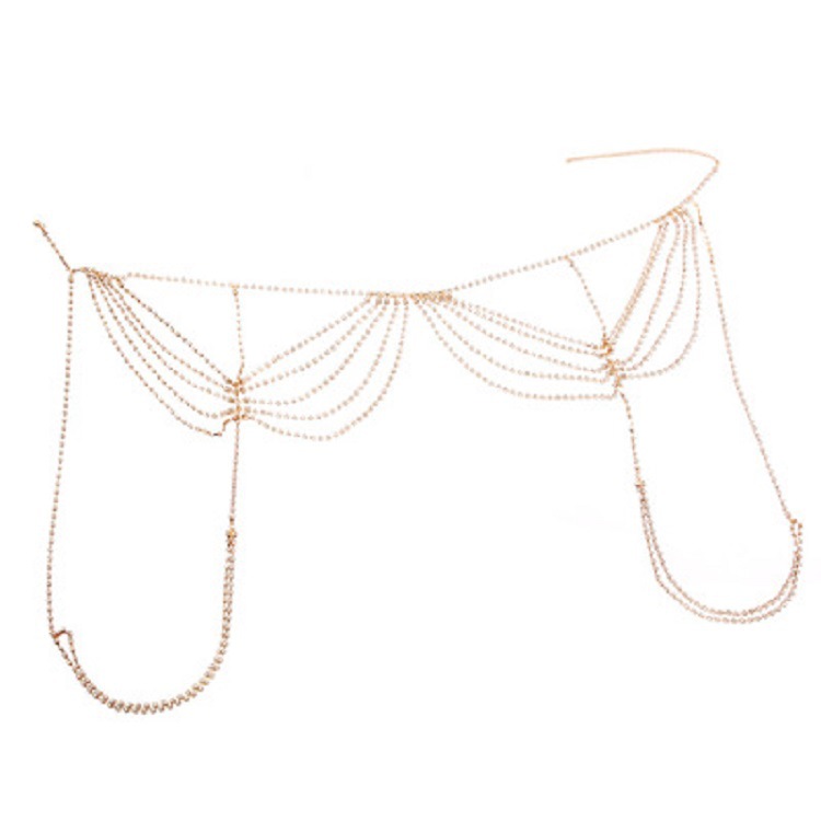 New Rhinestone Body Chain Nightclub Charming Exaggerated Diamond Fade Chain