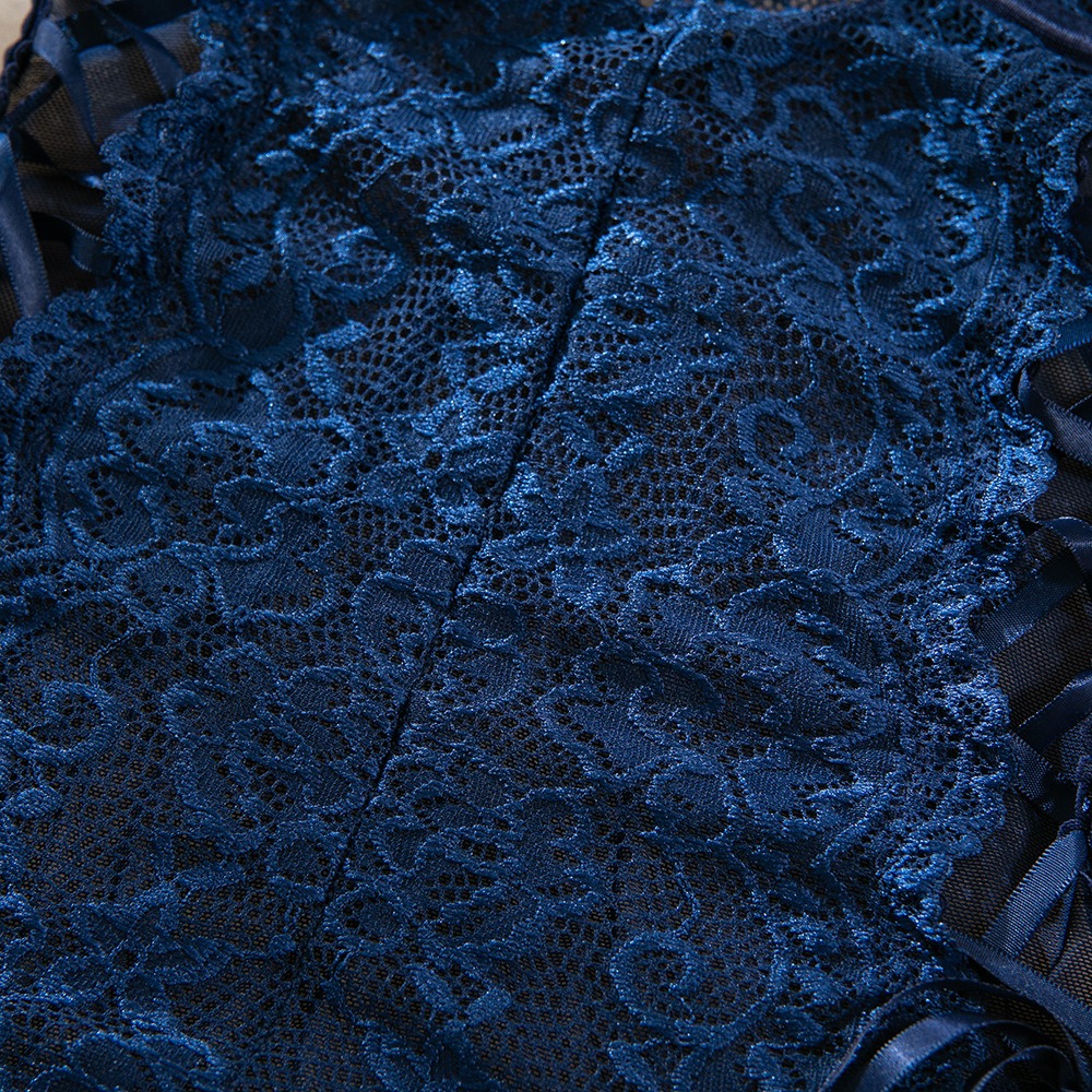 Lace Bodysuit Lingerie Set Criss Cross Straps