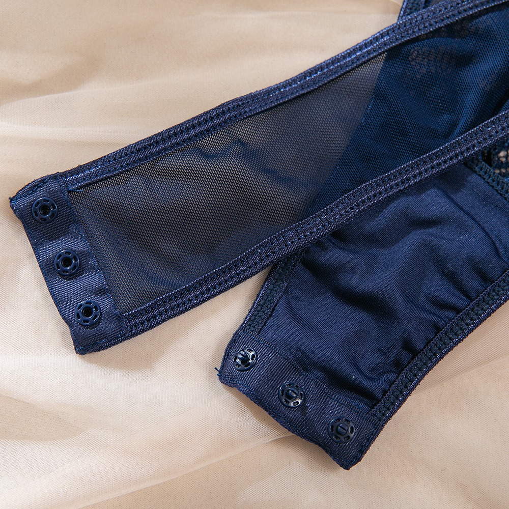 Lace Bodysuit Lingerie Set Criss Cross Straps