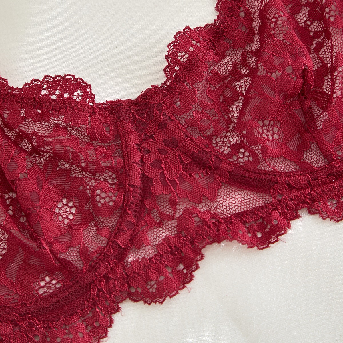 Lace See-Through Suspender Lingerie Set – Sexy Design