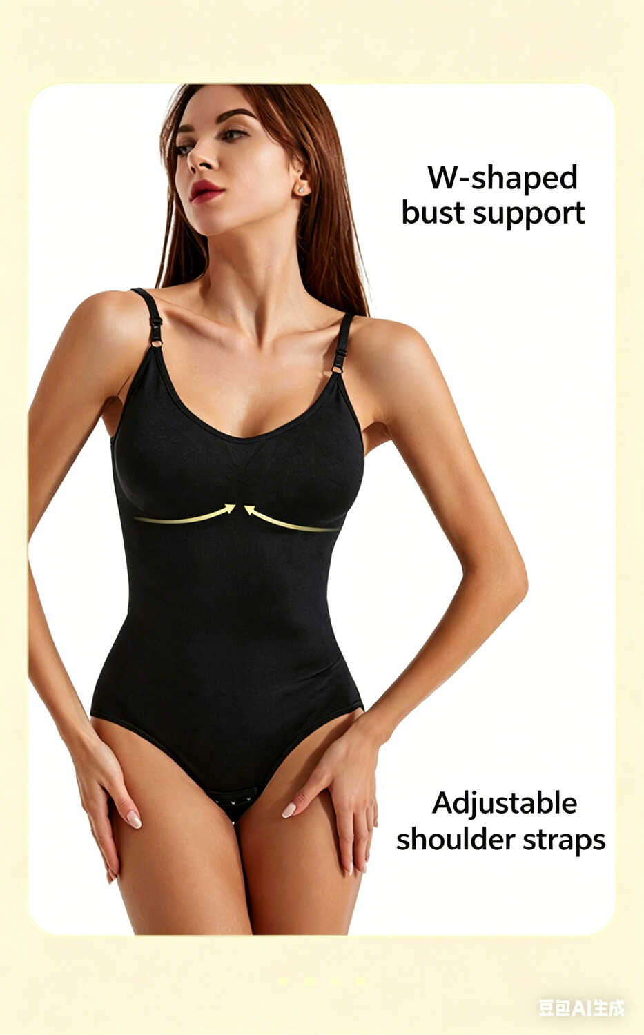 Sling One-Piece Body Shaper – Open Bust, Tummy & Waist Control, Postpartum Corset