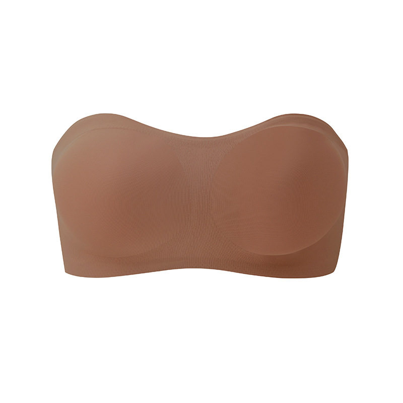 Non-Slip Crossover Side Hook Bandeau Bra