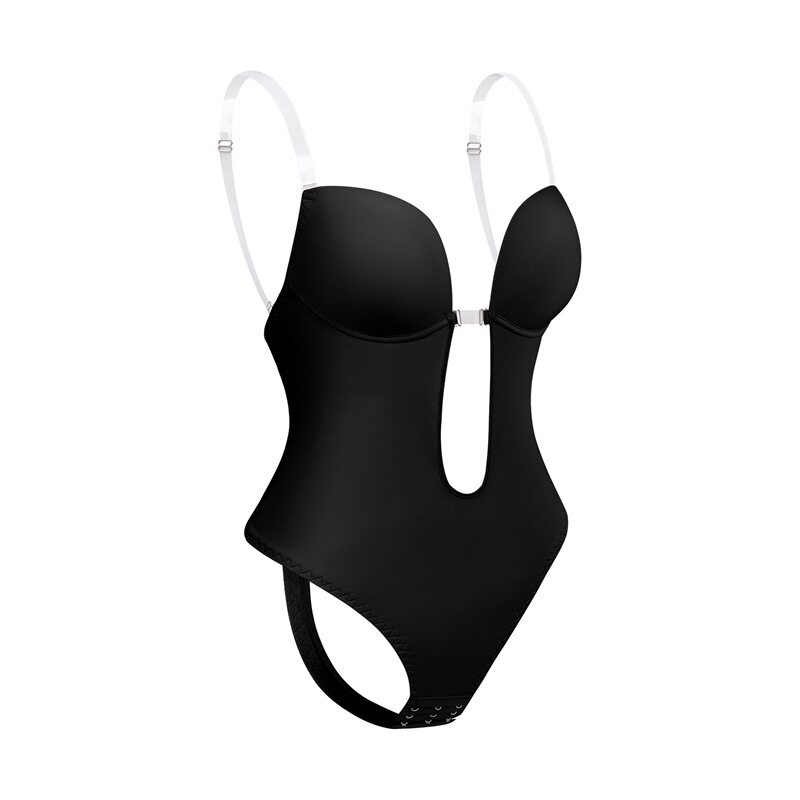Strapless U Plunge Thong Bodysuit