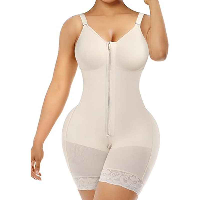 Tummy Control Butt Lifter Shaper with Zipper Crotch Fajas Colombianas