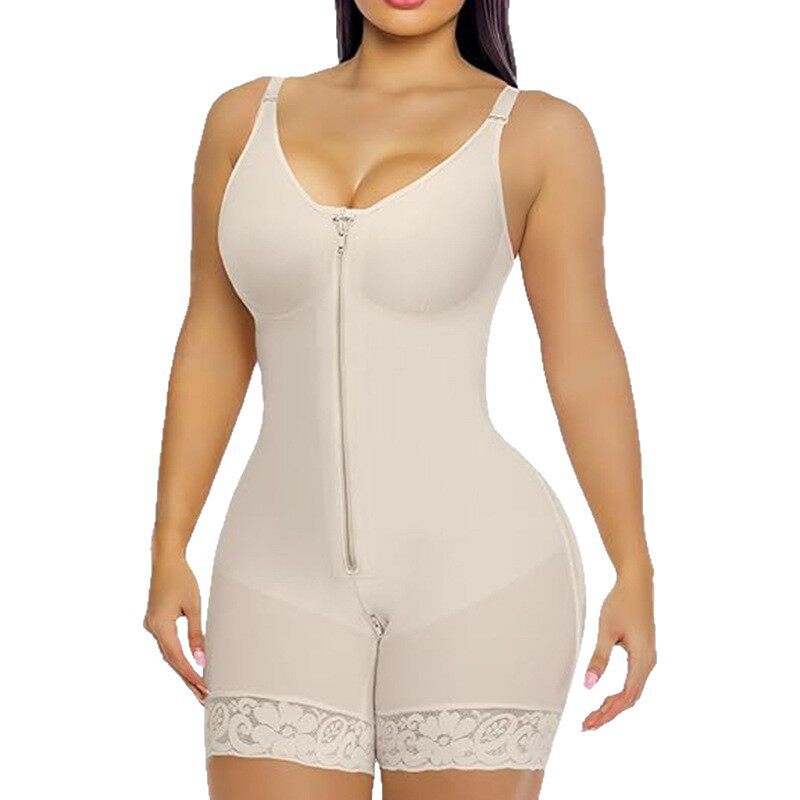 Tummy Control Butt Lifter Shaper with Zipper Crotch Fajas Colombianas