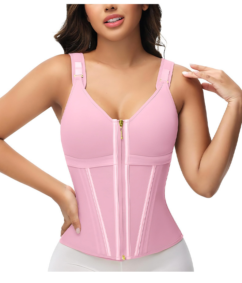 Double-Layer Tummy Control Waist Shaper Girdle With Bra