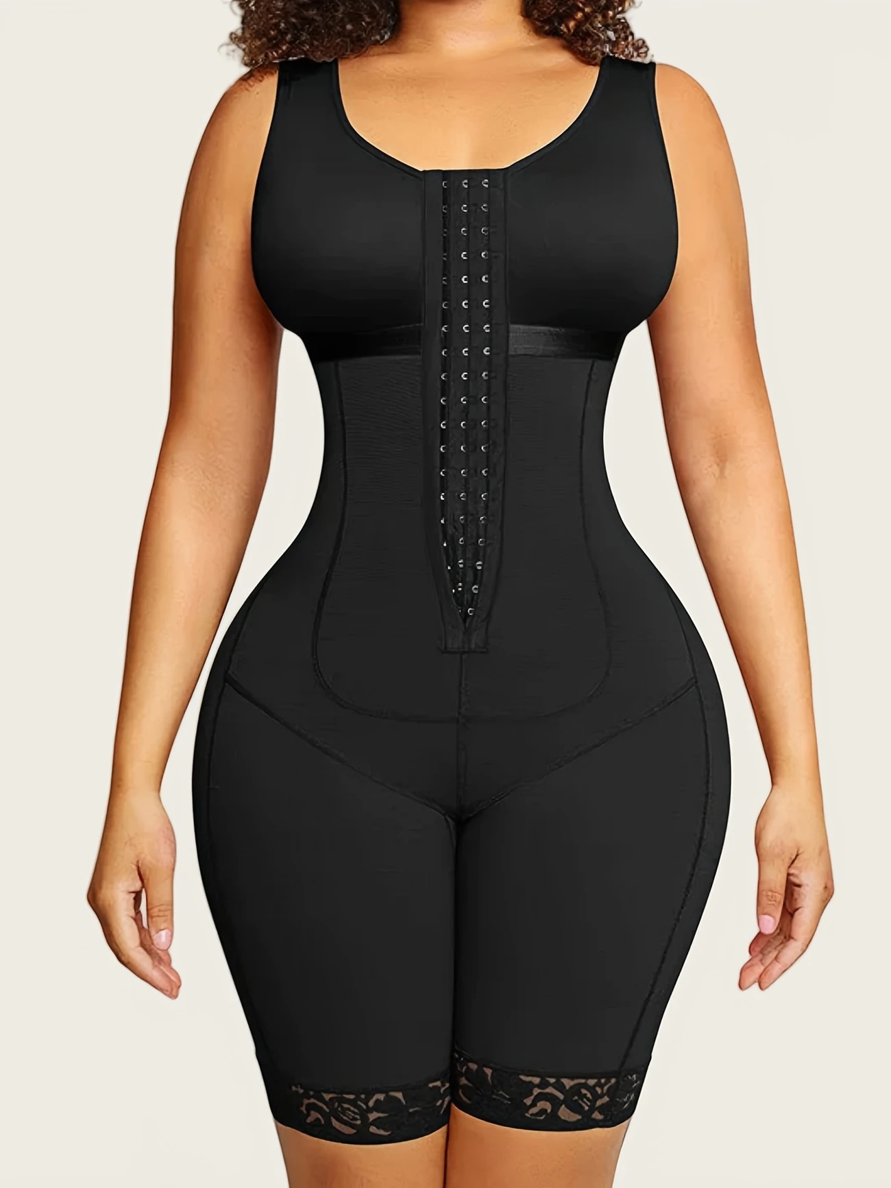 Large Size Body Shaper Jumpsuit – Waist Corset, Tummy Control & Butt Lift, Tight-Fitting Shapewear
