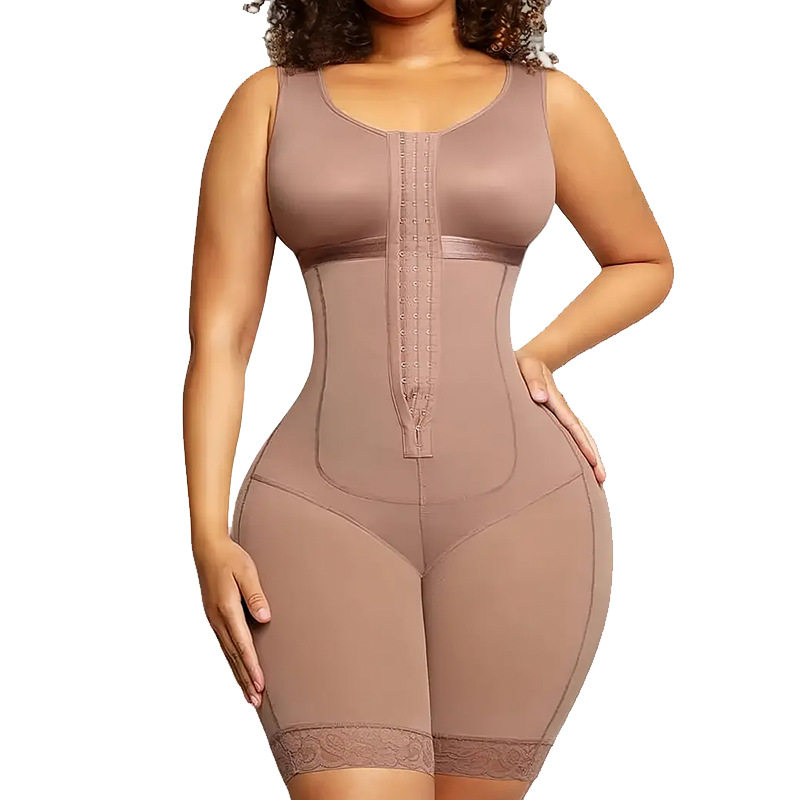 Large Size Body Shaper Jumpsuit – Waist Corset, Tummy Control & Butt Lift, Tight-Fitting Shapewear
