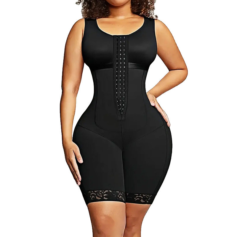 Large Size Body Shaper Jumpsuit – Waist Corset, Tummy Control & Butt Lift, Tight-Fitting Shapewear