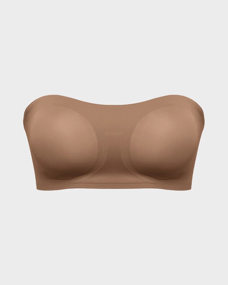 Non-Slip Crossover Side Hook Bandeau Bra