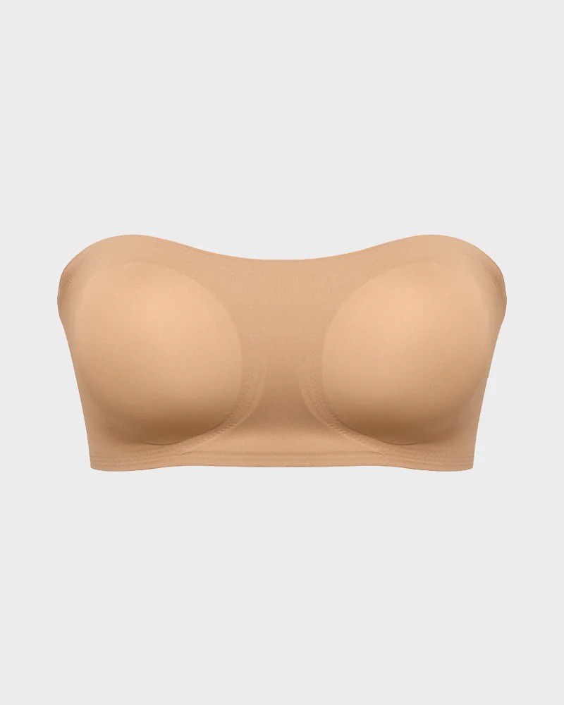 Non-Slip Crossover Side Hook Bandeau Bra