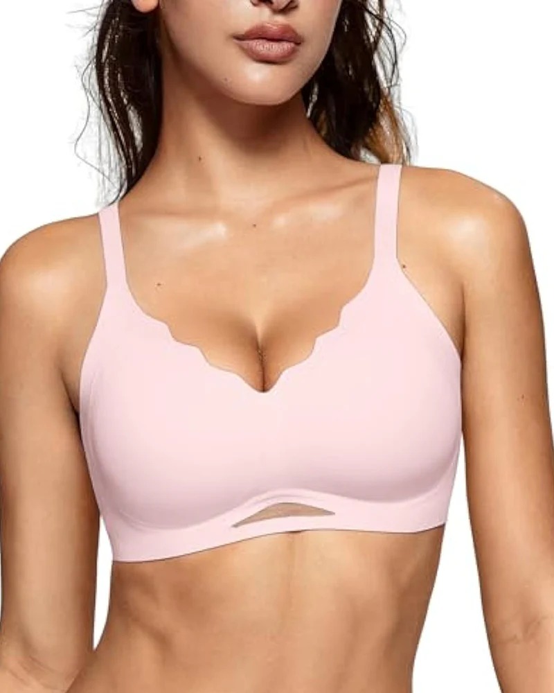 Seamless Soft Comfort Wireless Mesh Bra