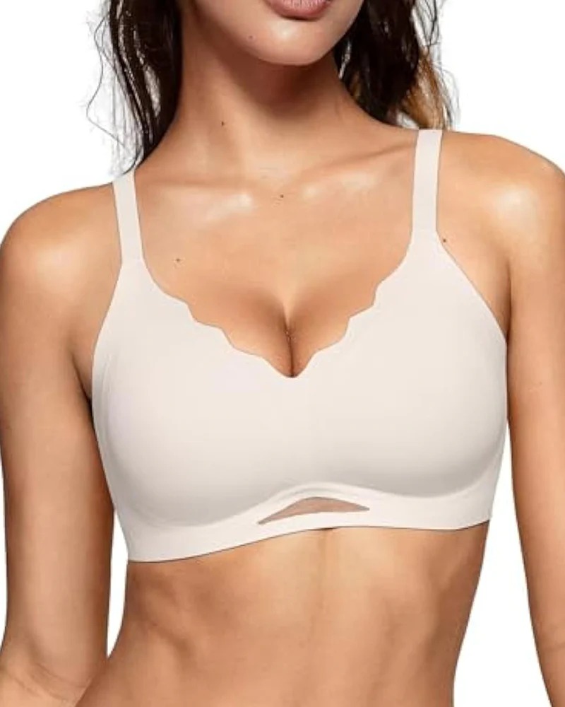 Seamless Soft Comfort Wireless Mesh Bra