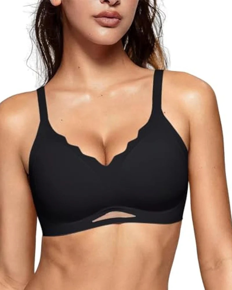 Seamless Soft Comfort Wireless Mesh Bra