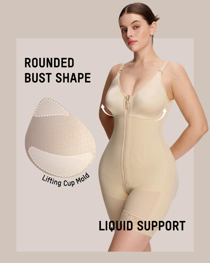 Tummy Control Butt Lifter Shaper with Zipper Crotch