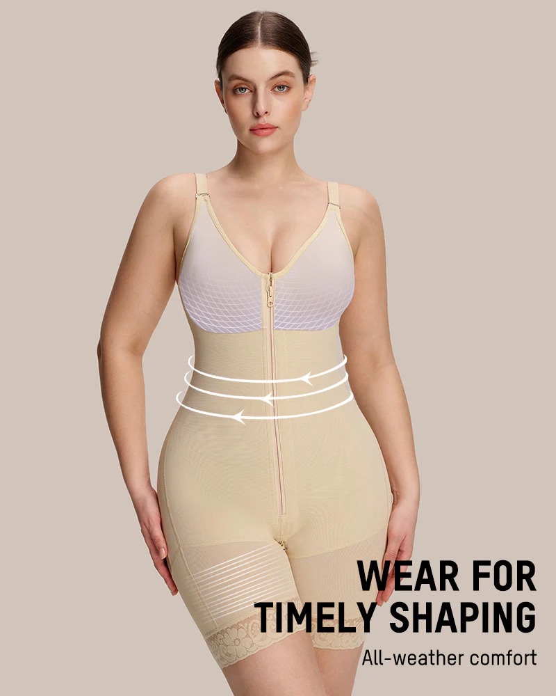 Tummy Control Butt Lifter Shaper with Zipper Crotch