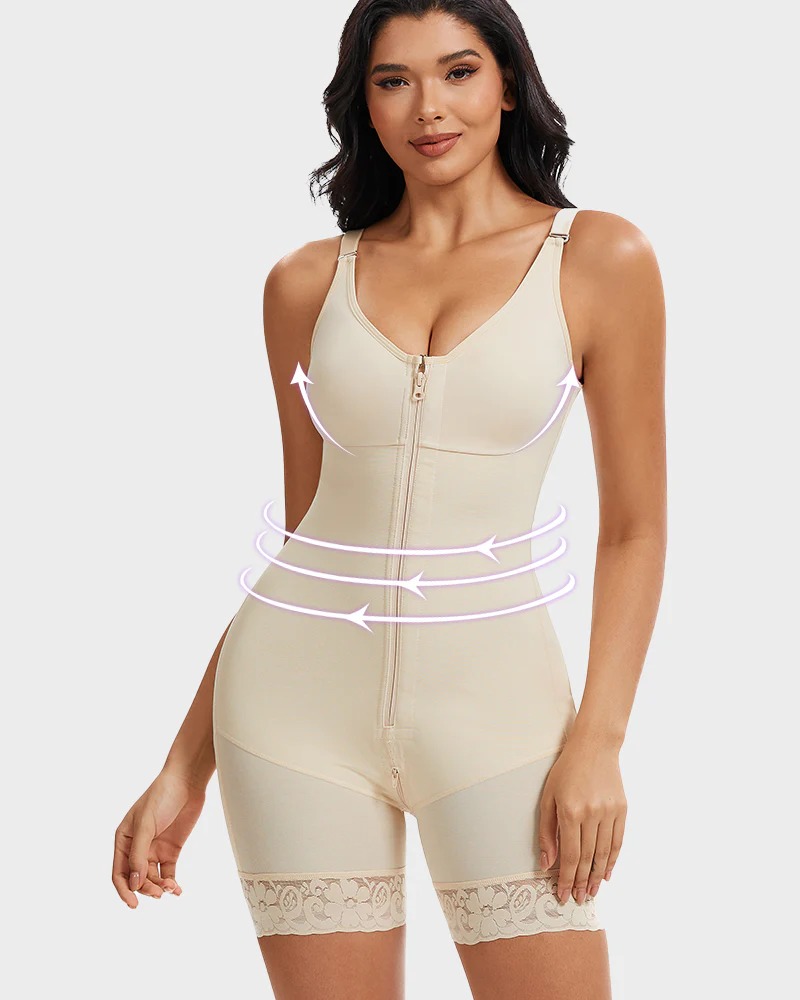 Tummy Control Butt Lifter Shaper with Zipper Crotch