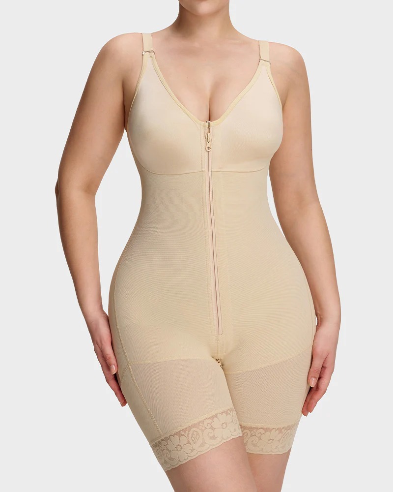 Tummy Control Butt Lifter Shaper with Zipper Crotch