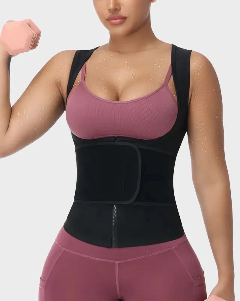 Adjustable Sauna Sweat Waist Trainer Tank Top