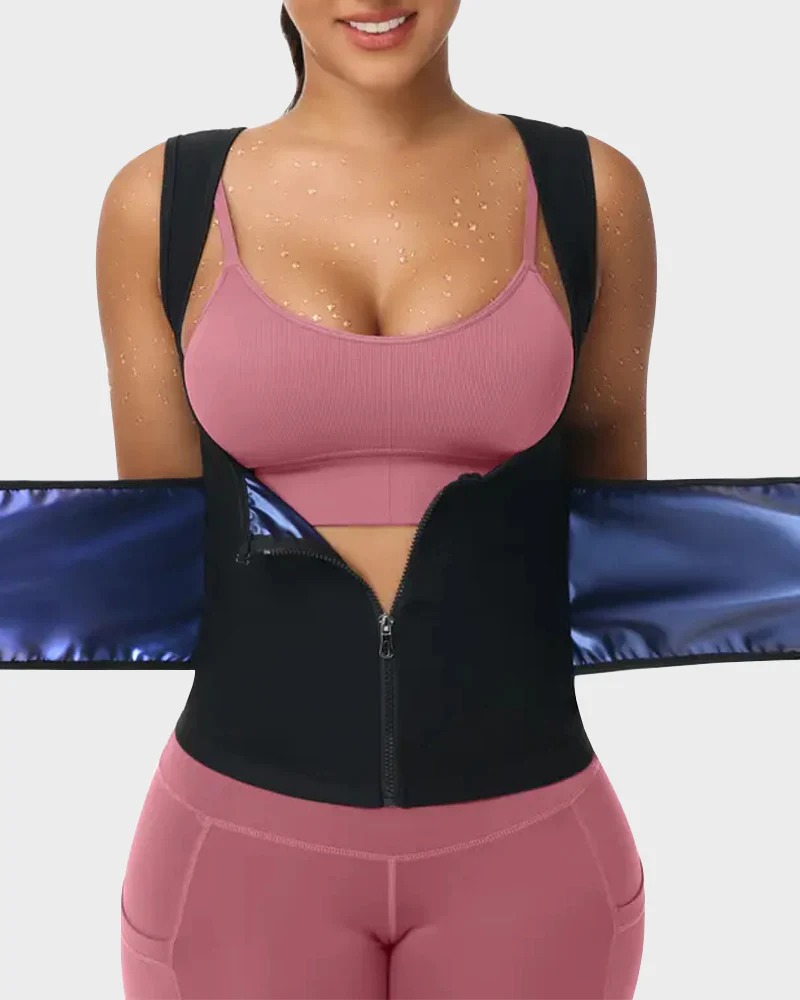 Adjustable Sauna Sweat Waist Trainer Tank Top