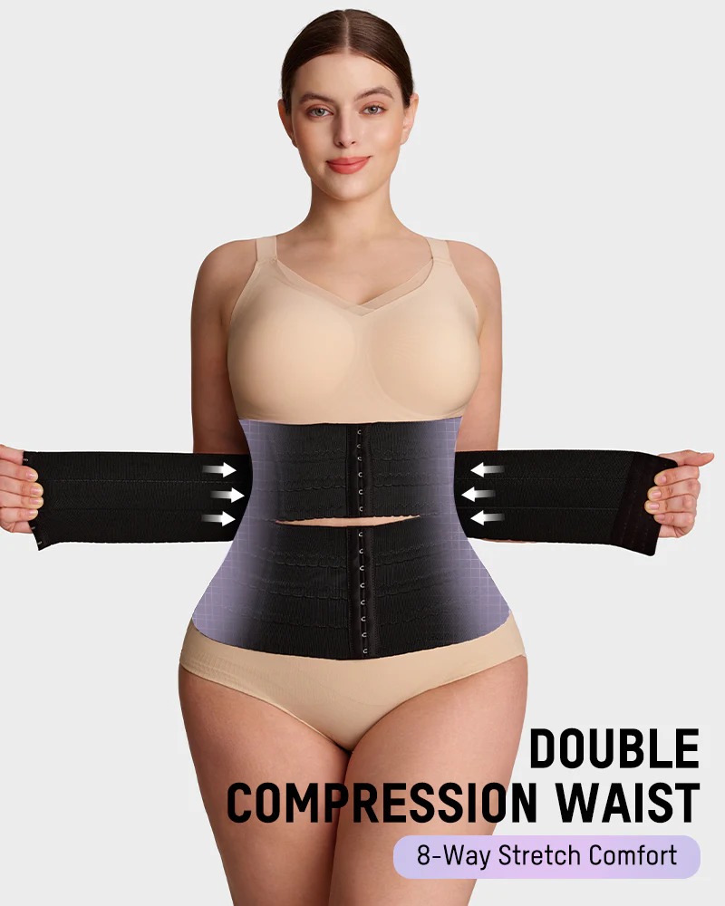 Segmented Waist Trainer Corset with Steel Bones