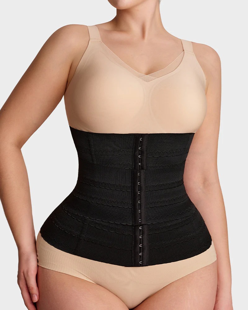 Segmented Waist Trainer Corset with Steel Bones